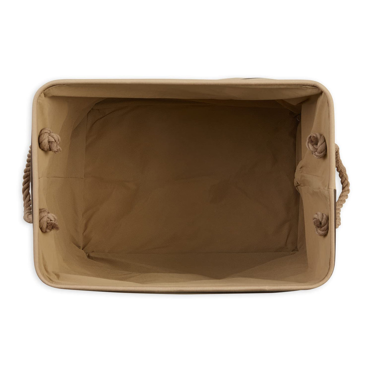 Bone Dry Pet Storage Collection Striped Paw Patch Bin, Large Rectangle, Brown