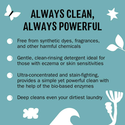 Molly's Suds Liquid Laundry Detergent | Clean Laundry Detergent Soap for Sensitive Skin | 2x
