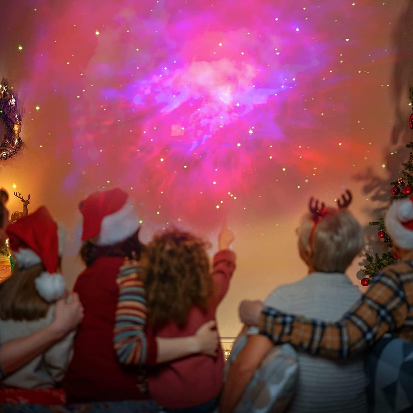 SFOUR Astronaut Galaxy Projector Night Light，Lights for Bedroom,Kids Room Decor Aesthetic
