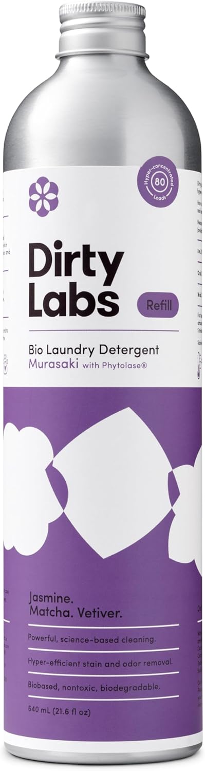 Dirty Labs | Murasaki Scent | Bio-Liquid Laundry Detergent | 80 Loads (21.6 fl oz) |