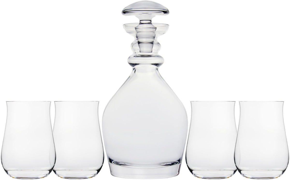 Ravenscroft Crystal | 5-piece European-Made Hand-blown Decanter Gift Set | 47.5 Fl Oz Decanter |