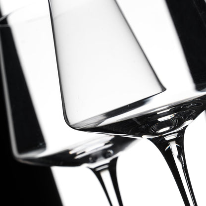 White Red Wine Glasses Set of 6 – 18oz Red Wine Glasses with Tall Long Stem,【Hand Blown】Crystal