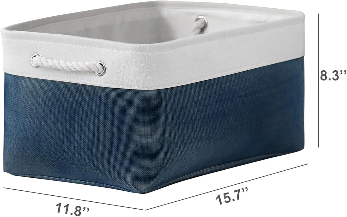 Storage Bins - Large Baskets for Storage Cubes with Handles Organization and Storage Baskets Gifts