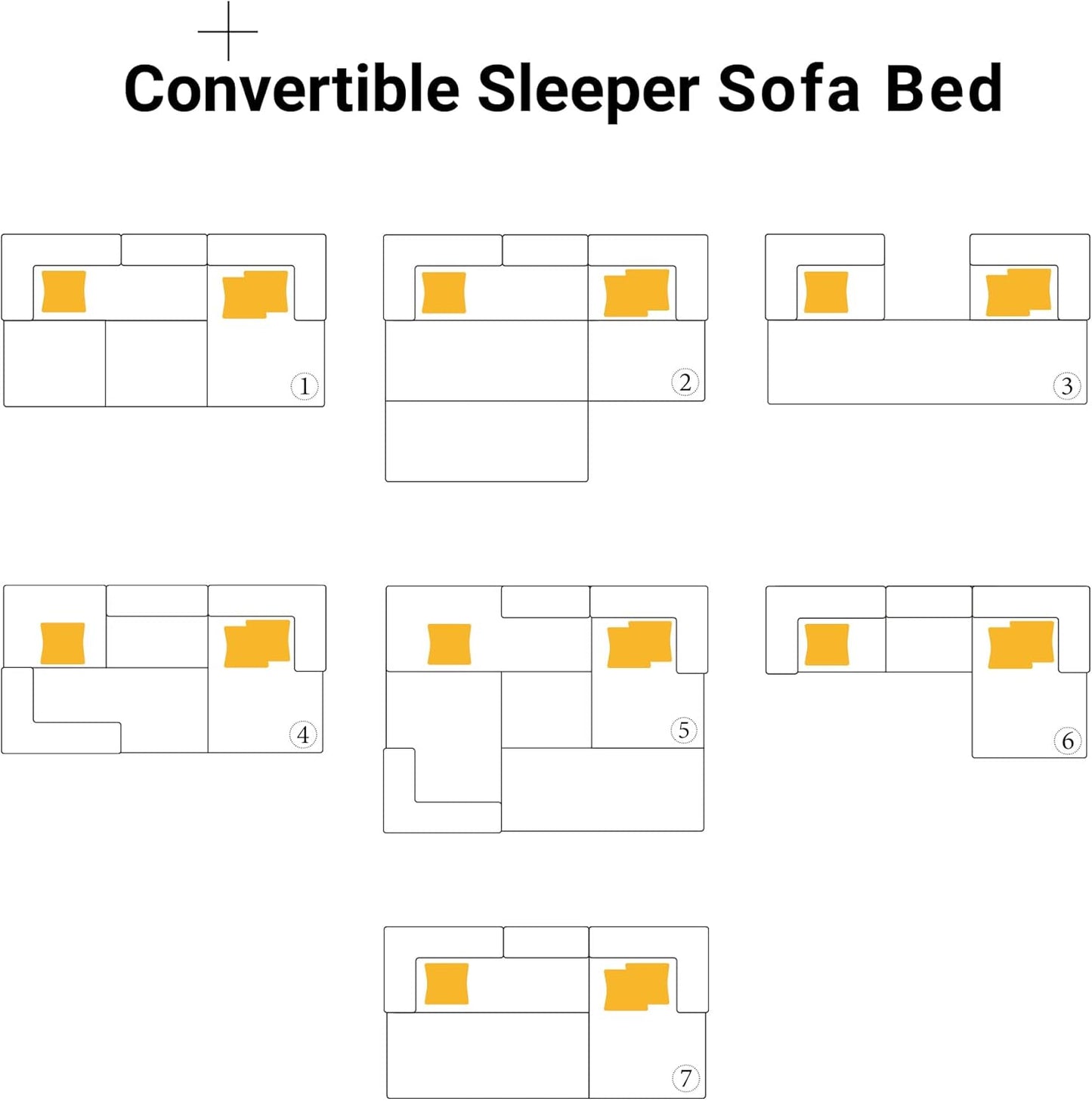 108" Oversized Convertible Sleeper Sofa Bed, Corduroy L Shape Sectional Couch, Folding Sofa Bed