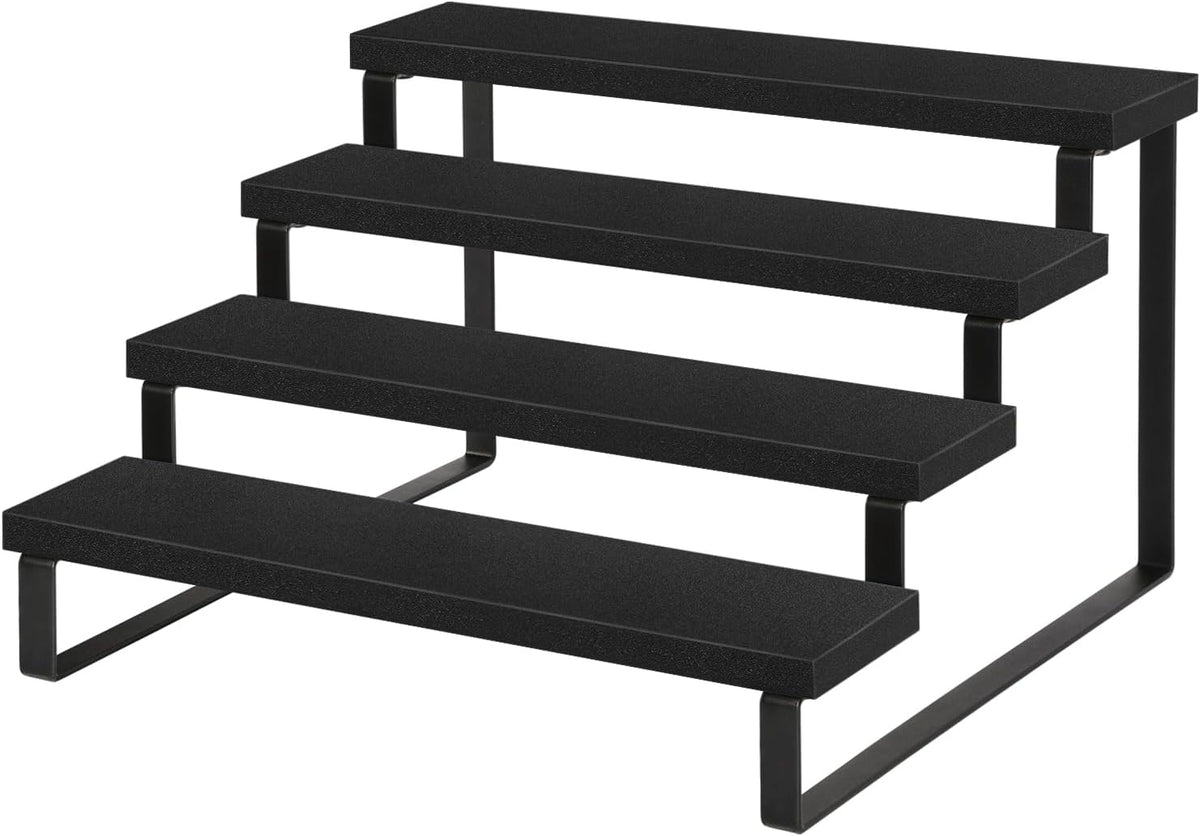 YINMIT Wooden Display Riser Stand, Tiered Perfume and Cologne Organizer Stand, 4 Tier Spice Rack