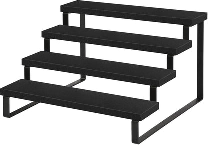 YINMIT Wooden Display Riser Stand, Tiered Perfume and Cologne Organizer Stand, 4 Tier Spice Rack