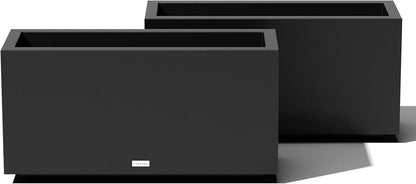 Veradek Block Series Long Box Planter - Large Rectangular Planter for Indoor or Outdoor Patio/Porch