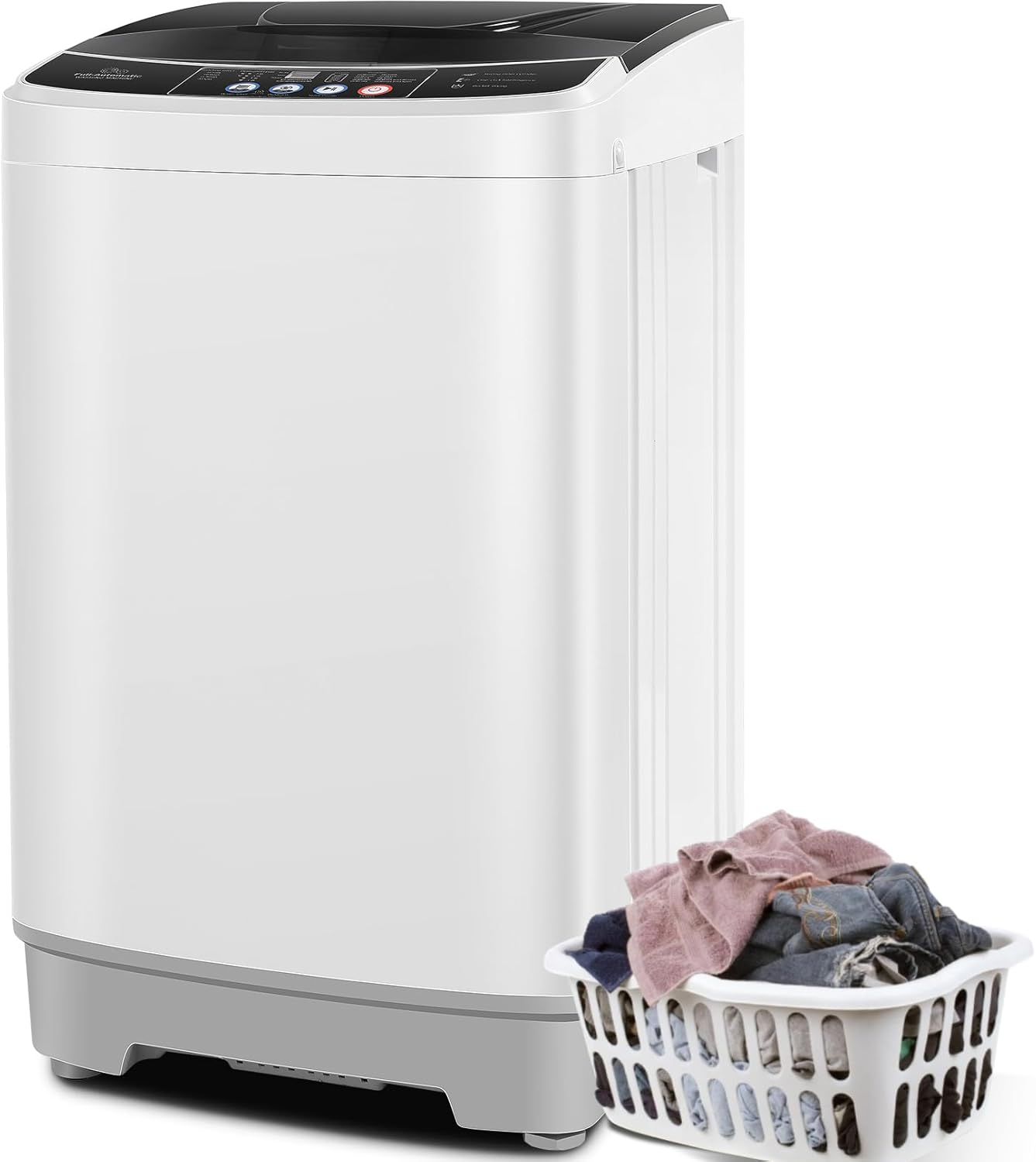 Nictemaw Portable Washing Machine 20Lbs Portable Washer Machine with Drain Pump, 2.8 Cu.ft Compact