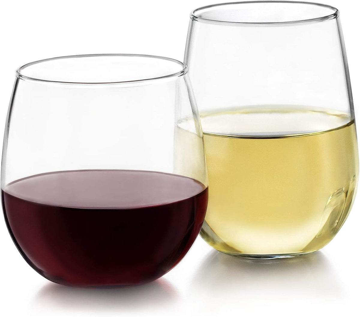 Libbey Stemless Wine Glasses Set of 12, Dishwasher Safe Set Of Wine Glasses, Perfect for Cocktails