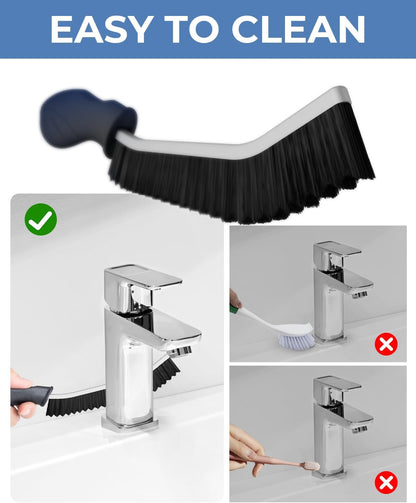 Crevice Cleaning Brushes, Cleaner Scrub Brush Tool for Hard to Reach Tight Space, Home Essentials