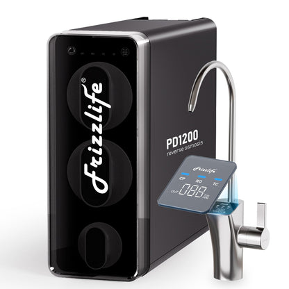 Frizzlife 1200GPD Reverse Osmosis Water Filter, 11-Stage Tankless Reverse Osmosis System, Under