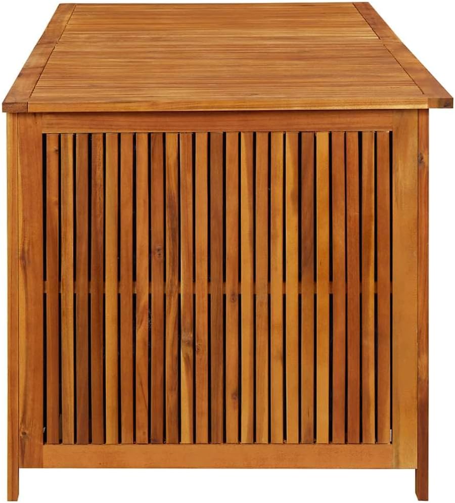 vidaXL Outdoor Storage Box, [Load Capacity Gallon] Deck Box with Gas-Lift Lid, Storage Chest with