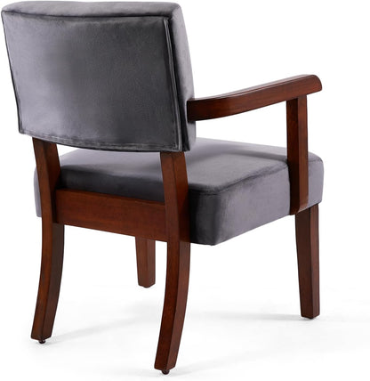 Accent Chair Set of 2 with Table, Living Room Chairs with VelvetSoft Seat and Armrests for Living