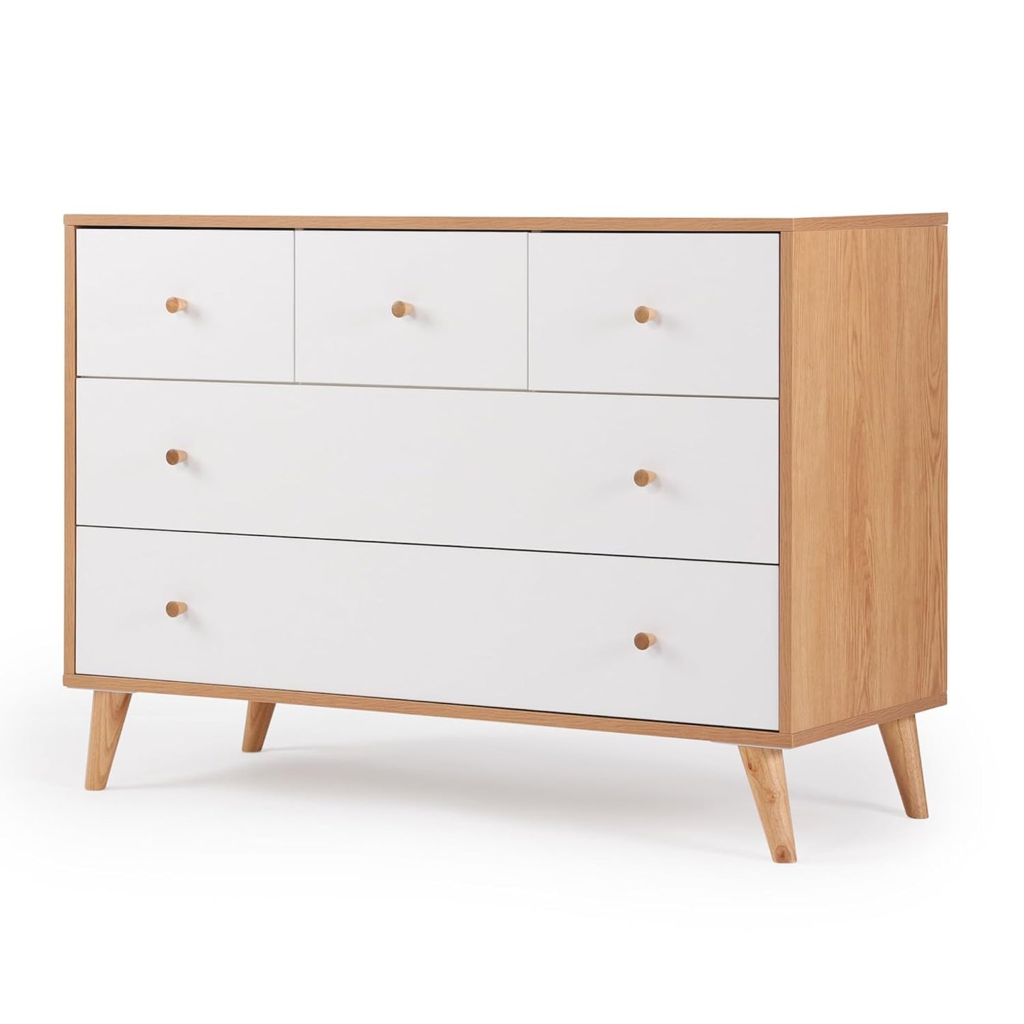 dadada Austin 5-Drawer Dresser for Nursery and Bedroom - Modern Design, Large Storage, Baby-Safe