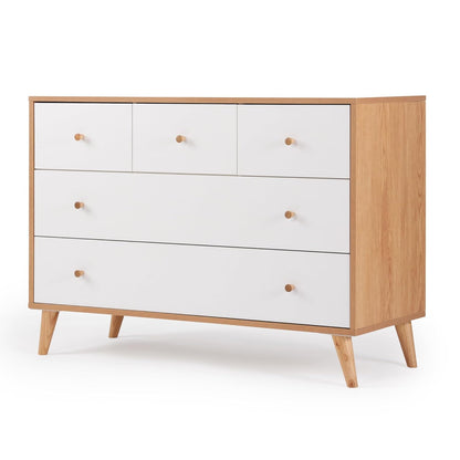 dadada Austin 5-Drawer Dresser for Nursery and Bedroom - Modern Design, Large Storage, Baby-Safe
