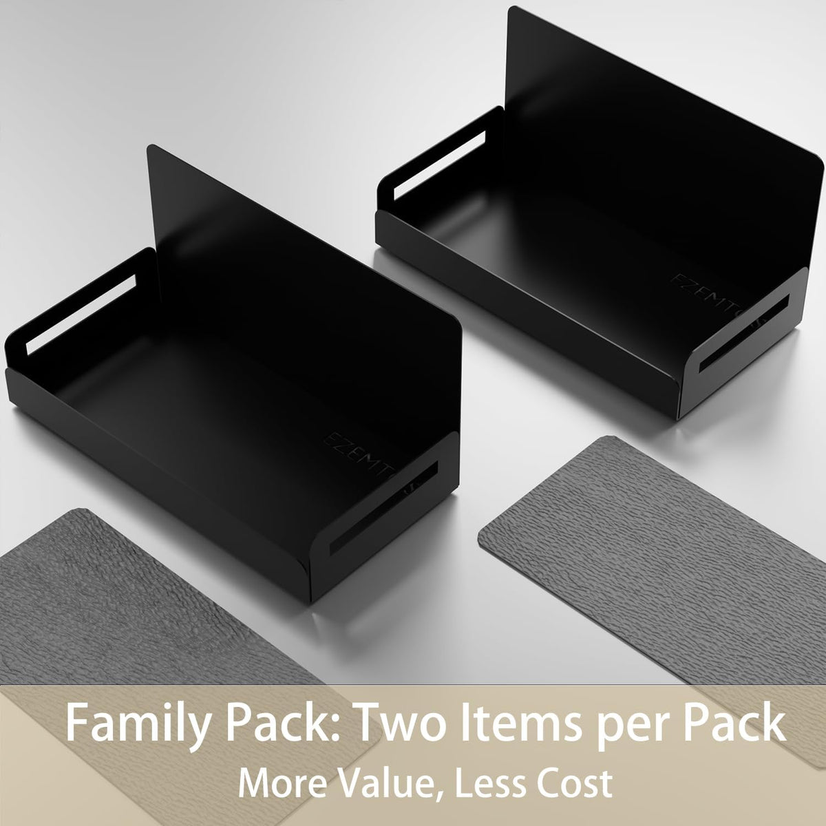 2-Pack Magnetic Spice Rack for Refrigerator - Heavy-Duty 20LB Capacity - Strong Magnetic Shelves