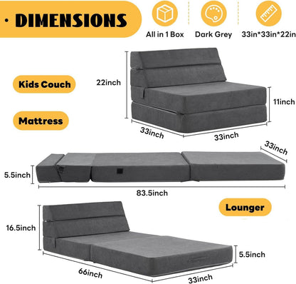 jela Foldable Sofa Bed Large Soft Foam Convertible Sleeper Chair Luxury Miss Fabric Fold Out Chair