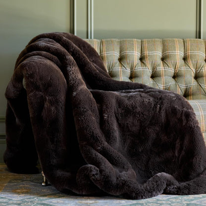 Nuzzie Snuggle Luxe Premium Soft Eco-Conscious Cozy Throw Blanket for Perfect Comfort - Mocha