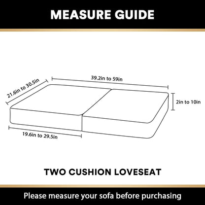 PrinceDeco Velvet Couch Cushion Cover Stretch Cushion Slipcover for Chair Loveseat Sofa Furniture
