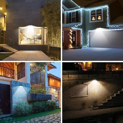 Aootek New Solar Motion Sensor Lights 120 LEDs with Lights Reflector,270° Wide Angle, IP65