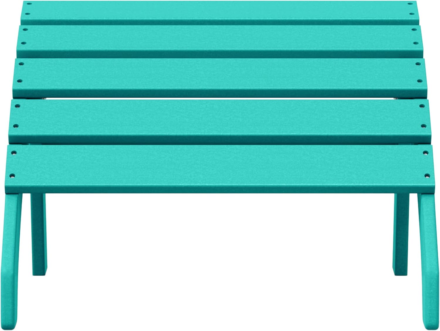 WestinTrends Dylan Outdoor Patio HDPE Adirondack Ottoman Footrest, Turquoise