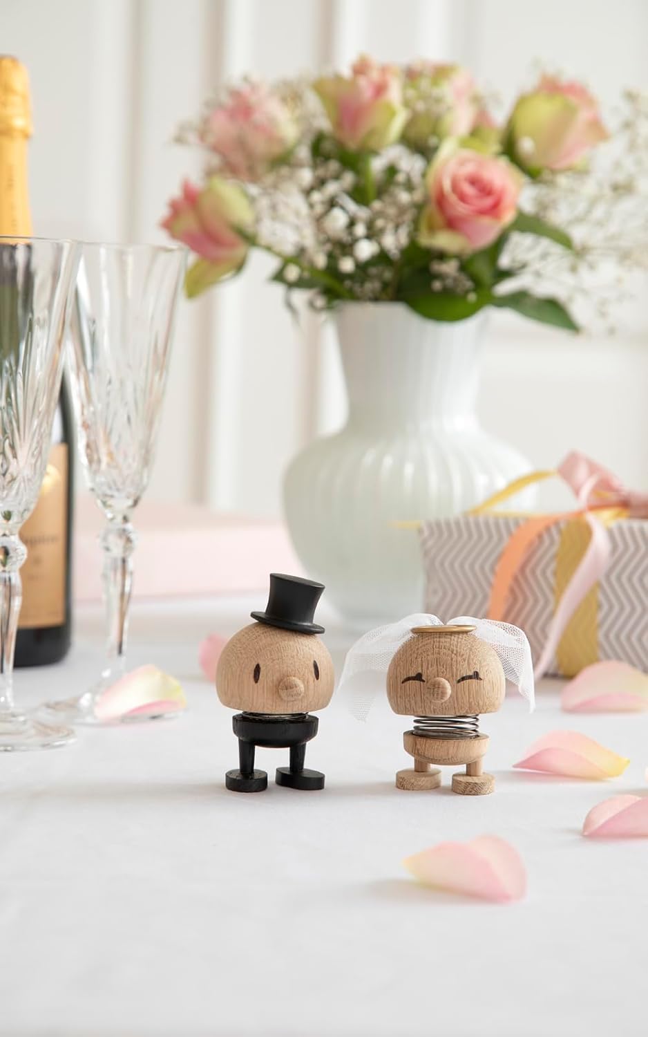 Hoptimist Bride Raw Oak, Wood, Home Decor Ornament - Scandinavian Design, Wood W/Metal Spring