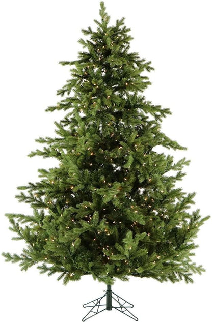 Fraser Hill Farm 6.5-Ft. Foxtail Pine Artificial Christmas Tree with Warm White LED Lights and