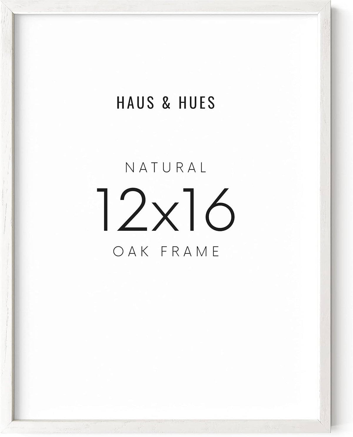 HAUS AND HUES 12x16 White Picture Frames - 12x16 Picture Frame White Photo Frame 12x16, Wood