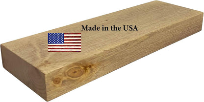 joelsantiques - 18 Inch Wooden Floating Shelves for Wall - 18x6x2 in - Made of Natural Wood - Short