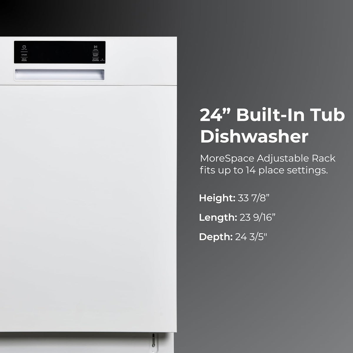 Kenmore 24" Built-in Stainless Steel Tub Dishwasher EasyFlex 3rd, SmartWash, UltraWash Plus