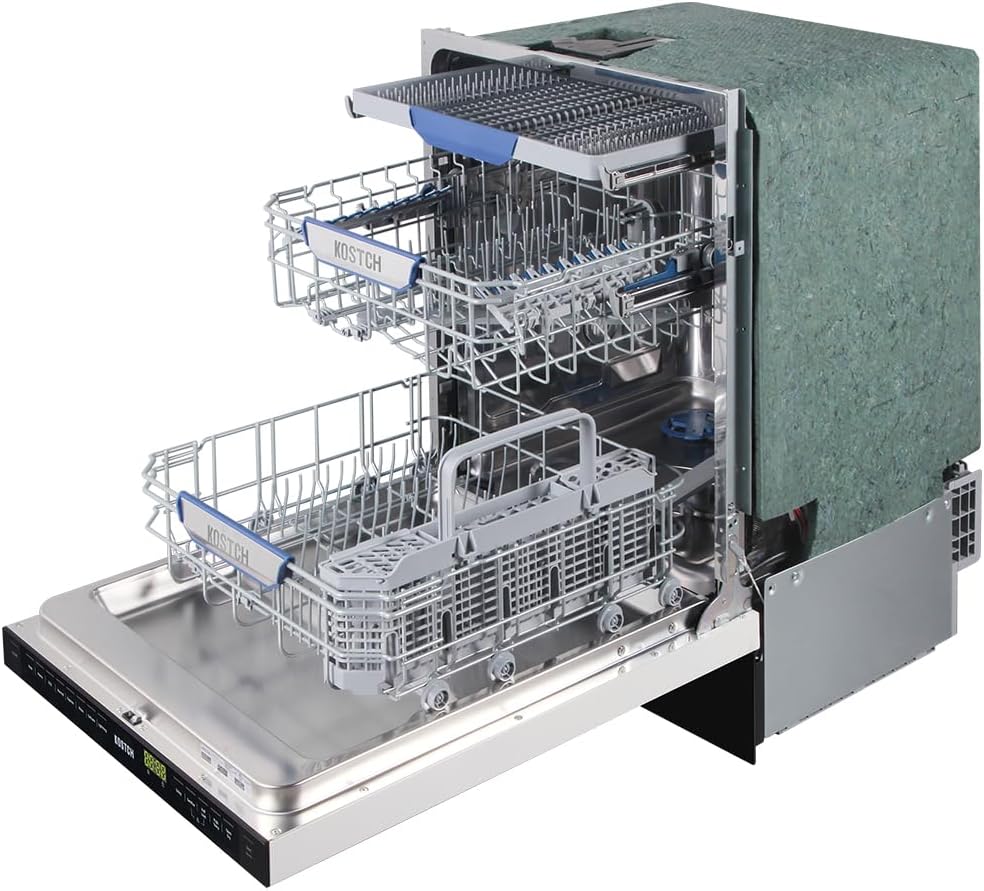 Large Capacity 24 inch Top Control Built-In Dishwasher with Third Rack ??ENERGY STAR Certified