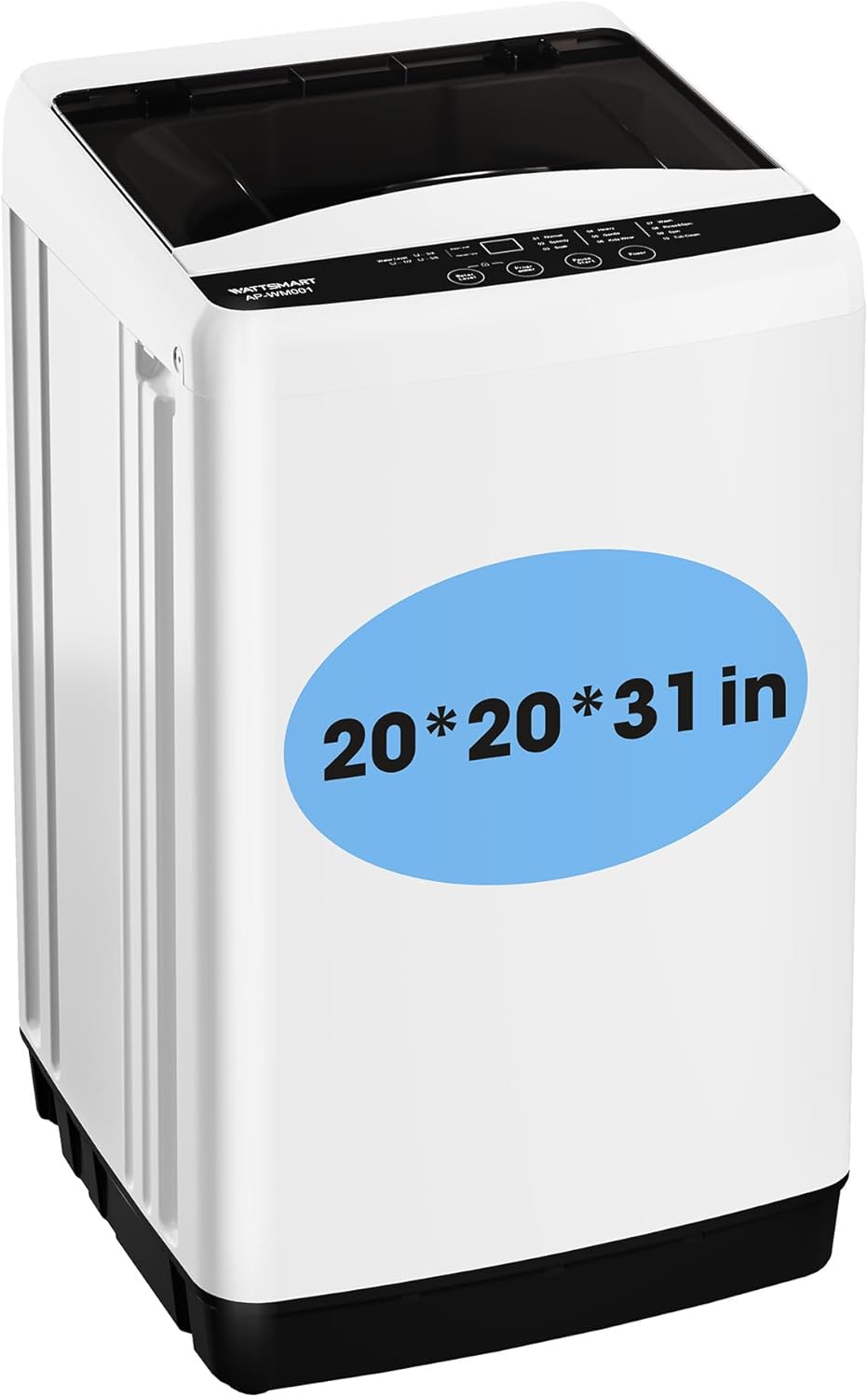 1.0 Cu.ft Portable Washing Machine for Home & Apartment, Full-Automatic Clothes Washer with 6 Water