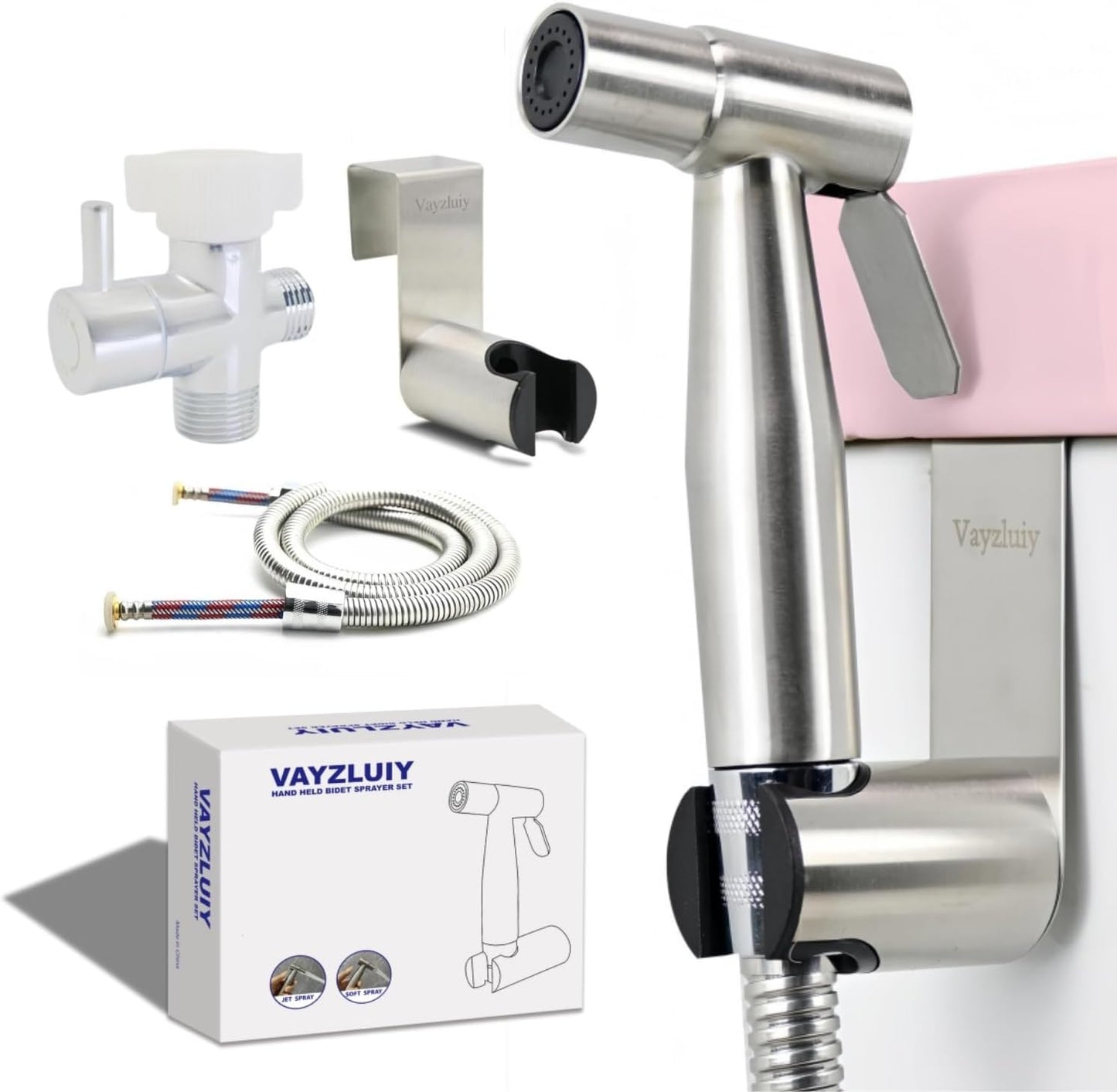Handheld Bidet Sprayer for Toilet - Bidets for Existing Toilets Adjustable Water Pressure with