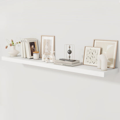 Fun Memories 72 Inch Floating Shelf, 12 Inch Deep Wall Shelf for Fireplace Mantel, Deep Storage
