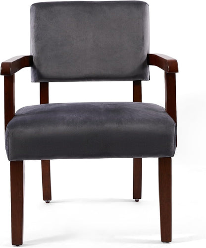 Accent Chair Set of 2 with Table, Living Room Chairs with VelvetSoft Seat and Armrests for Living