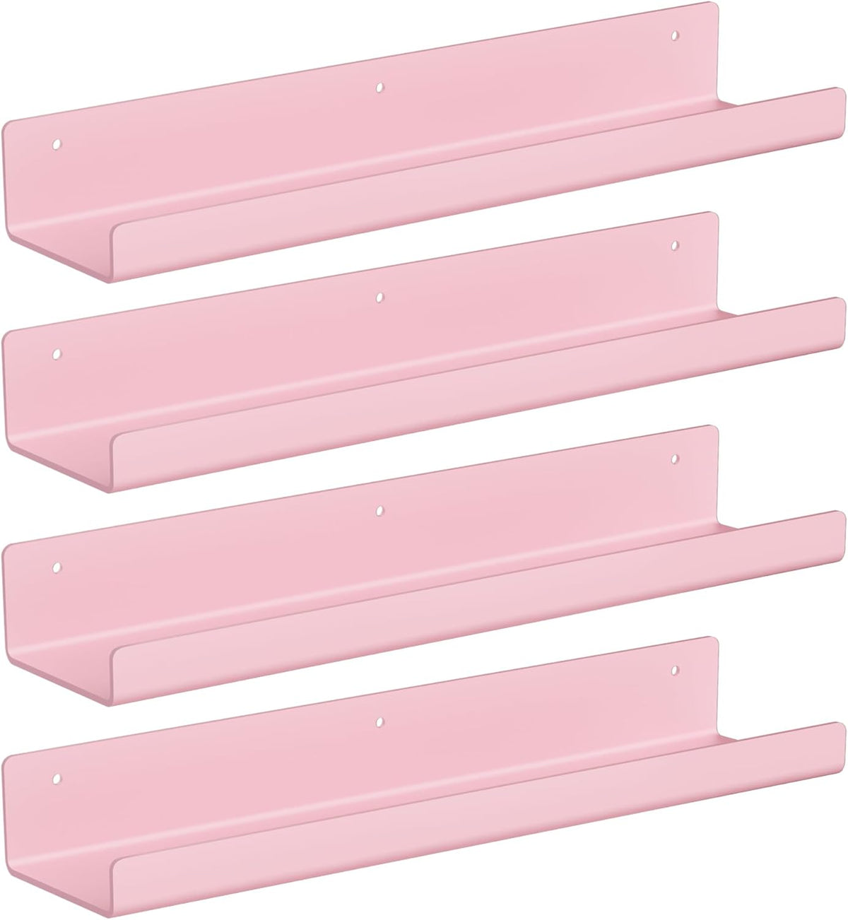 upsimples Acrylic Shelves for Wall Decor, 15" Display Shelf Perfume Organizer for Bathroom