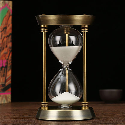 Sand Timer 15 Minutes,Hour Glass,Metal Vintage Hourglass,Hourglass Decor,for Home Decoration Office