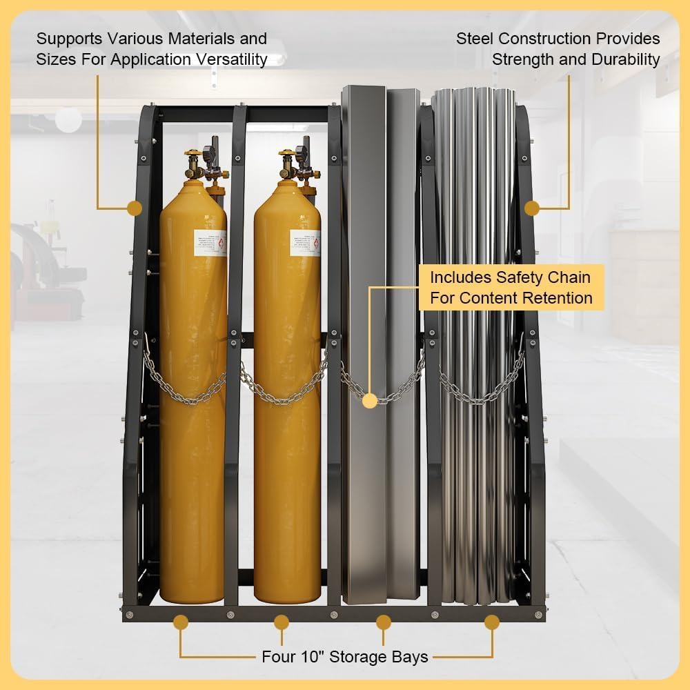 Vertical Bar Rack Standing Steel Vertical Long Parts Industrialized Large Capacity Storage Racks