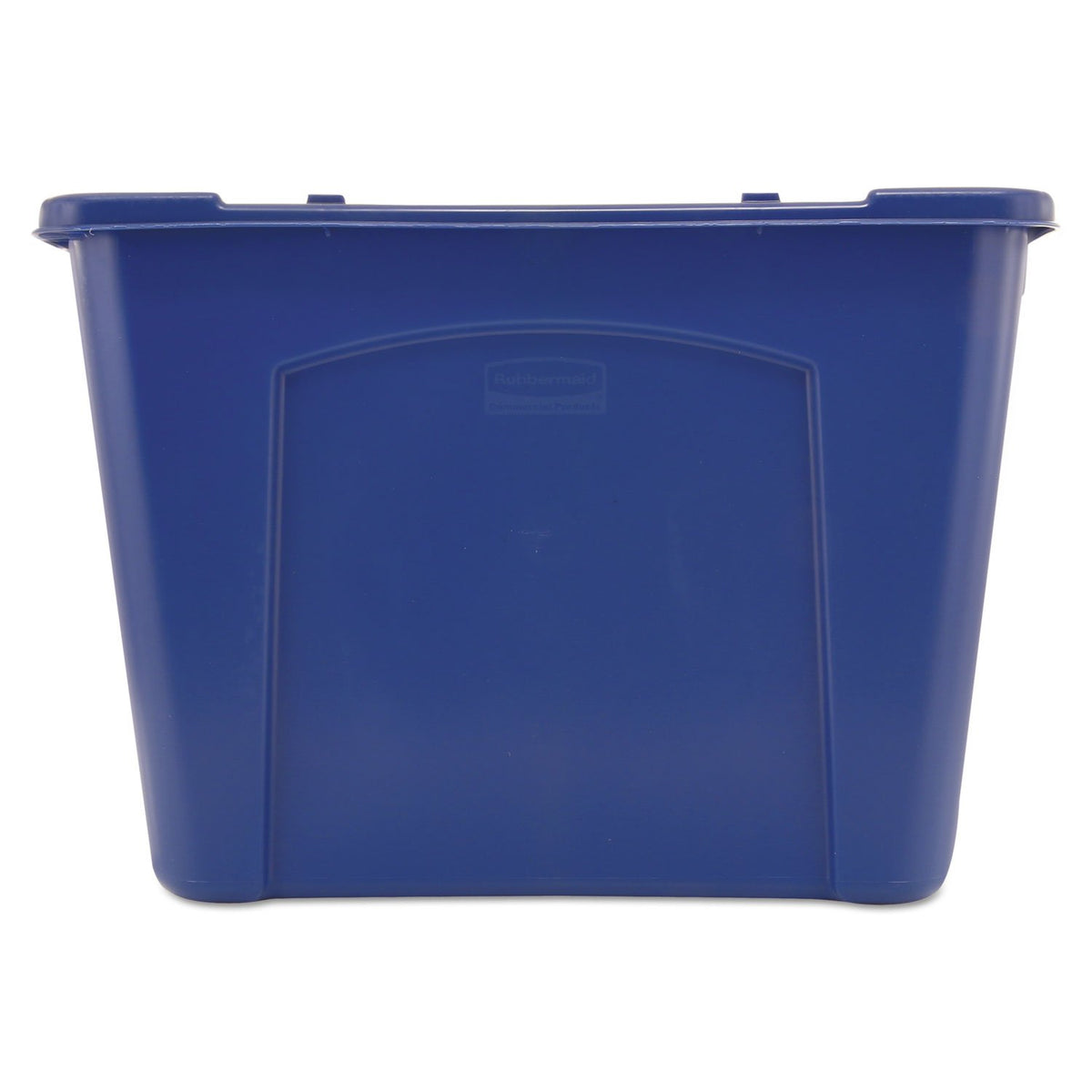 Rubbermaid Commercial Products Stackable Recycling Bin, 14 Gallon, Blue Storage Container, for