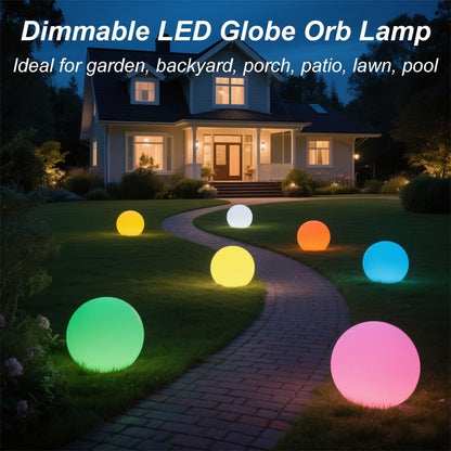 10 In LED Globe Light w/Remote, 16 RGB Colors 4 Modes & 8 Dimmable Brightness LED Ball Light Sphere