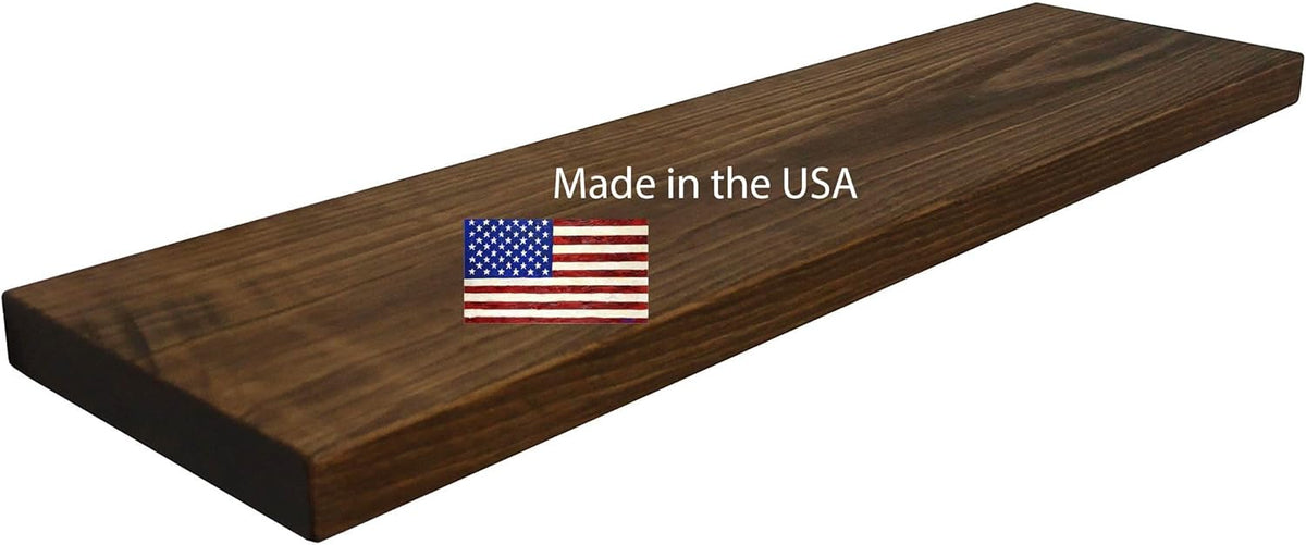 joelsantiques - 36 Inch Wooden Floating Shelves for Wall - Made of Natural Wood - 36x12x2 in - Long