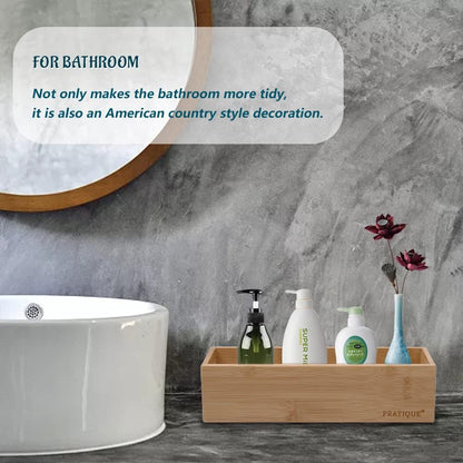 Bamboo Drawer Organizer - Kitchen Utensil Organizer Silverware Tray Cutlery Holder，Office Desk