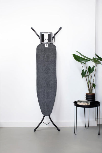 Brabantia Size A Compact Small Ironing Board (43x12 in) 7 Height Options, Adjustable Steam Iron
