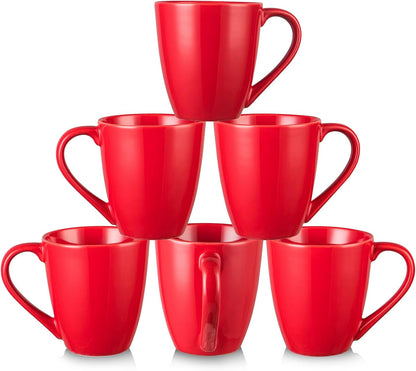 vicrays Coffee Mug Set, 12 Ounce, Ceramic Mug for Men, Women, Unique Glazed Mugs with Handle for