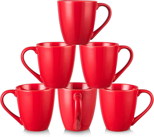 vicrays Coffee Mug Set, 12 Ounce, Ceramic Mug for Men, Women, Unique Glazed Mugs with Handle for