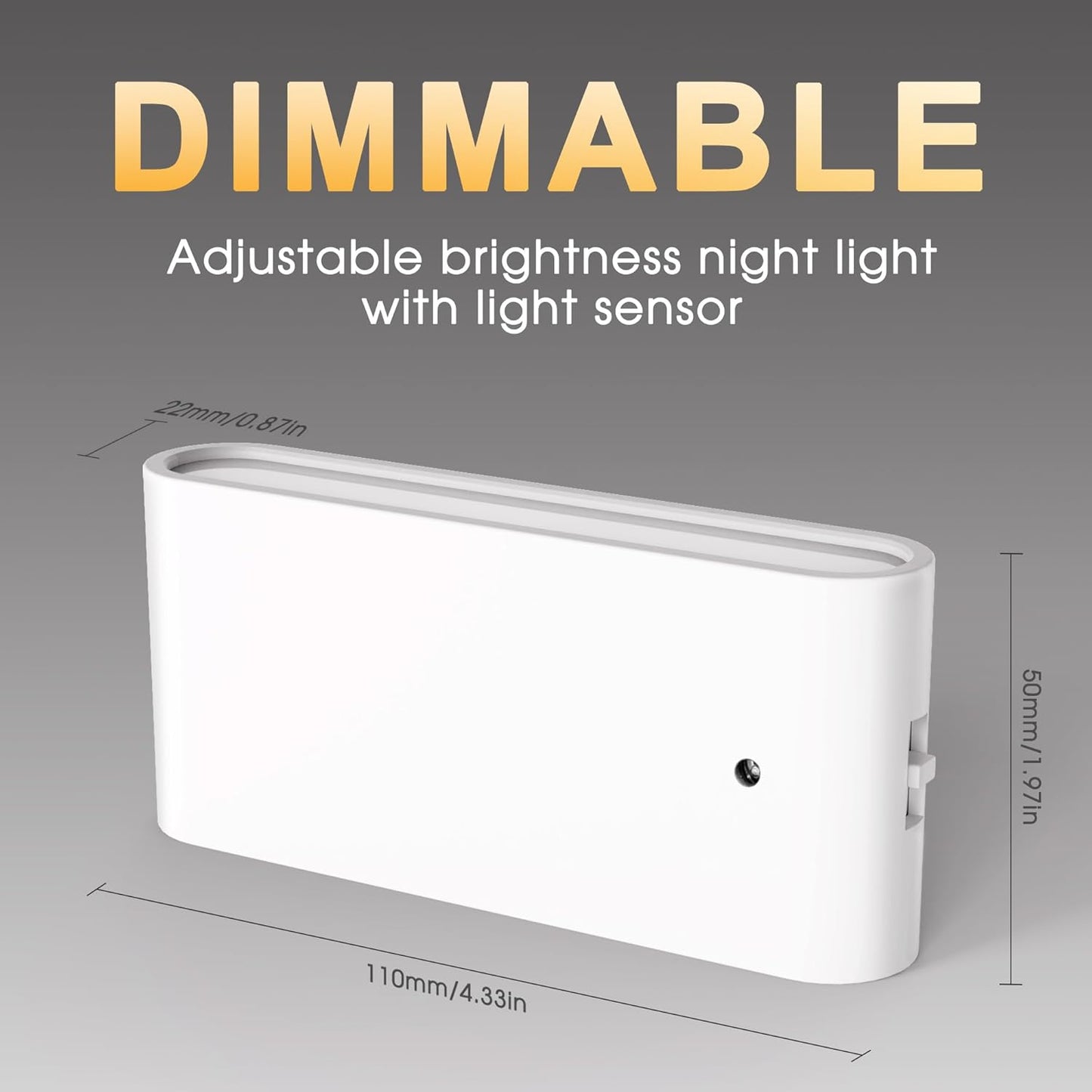Briignite Night Lights Plug into Wall, 2 Pack, LED Night Light with Dusk to Dawn Light Sensor