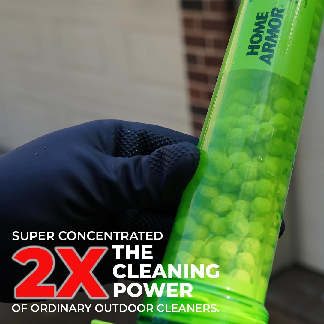 Home Armor Power Clean Wand, Outdoor Cleaning System, Blasts Away Stains from Mold, Mildew, Algae