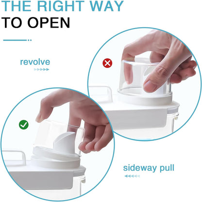 2 Pack Laundry Detergent Dispenser, 78oz Detergent Dispenser, Refluxable Laundry Detergent