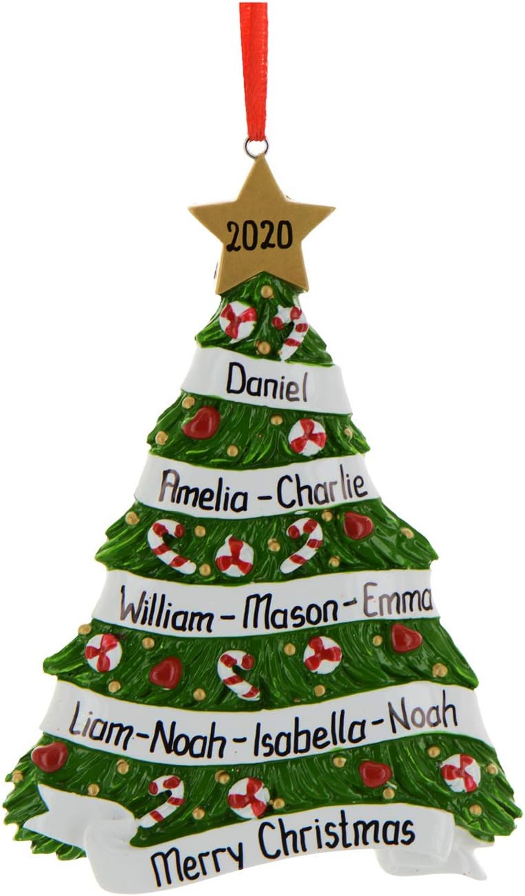 Personalized Grandparents Ornament 2024 by Elves - First Christmas Family Tree Gift for Grandma and