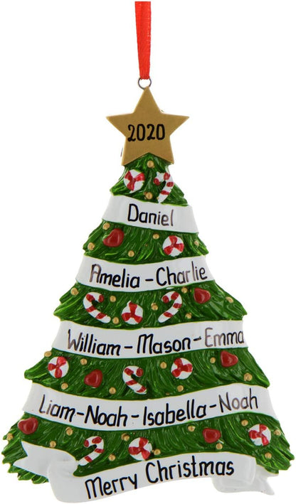 Personalized Grandparents Ornament 2024 by Elves - First Christmas Family Tree Gift for Grandma and